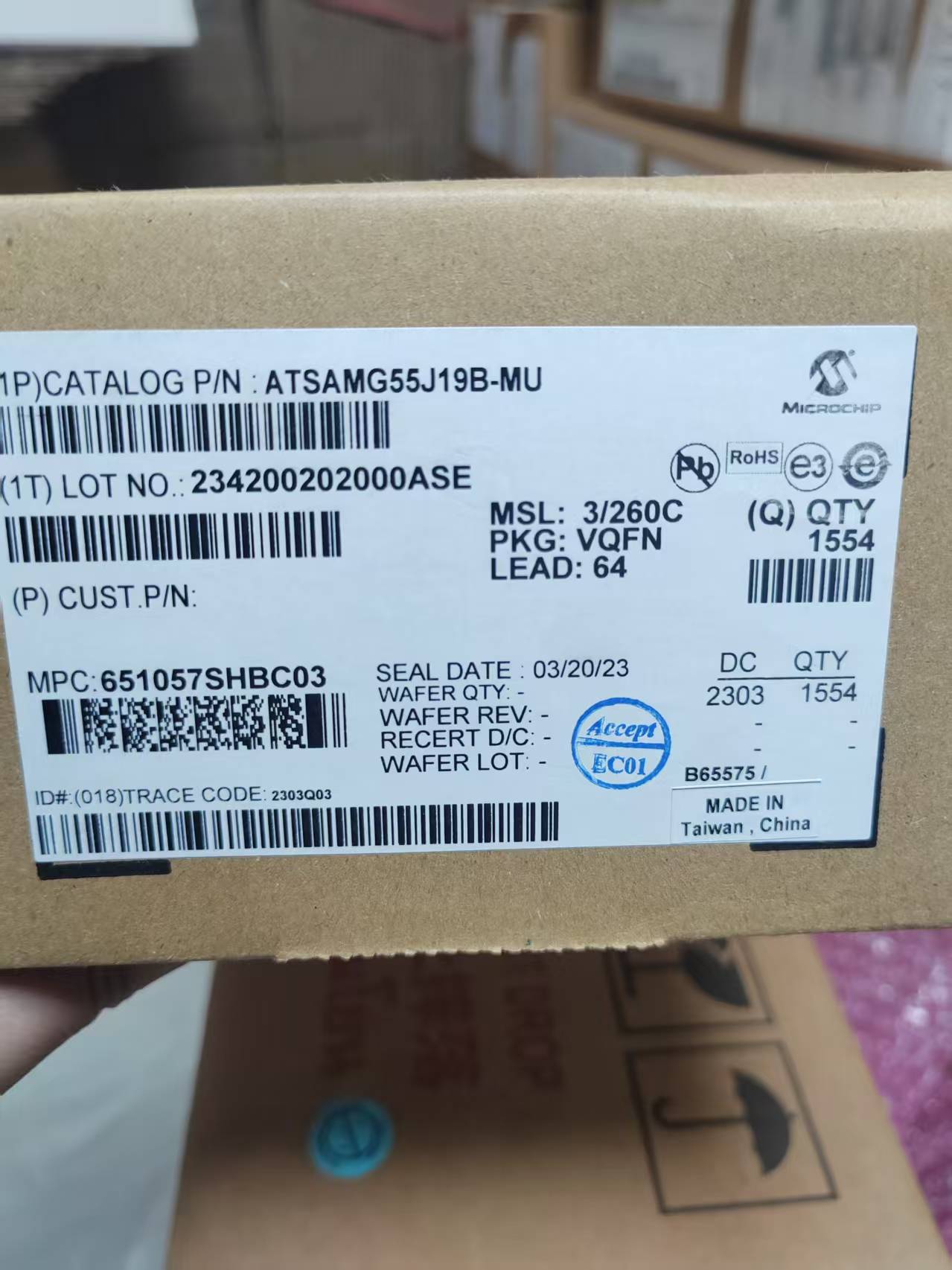 ATSAMG55J19B-AUT LQFP-64 MICROCHIP