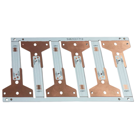 Customized 0.8mm thermoelectric separation LED single-sided luminous automotive lamp copper substrate PCB