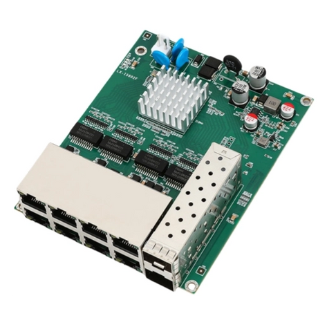 8-port industrial-grade full Gigabit 2-optical 8-electrical switch module