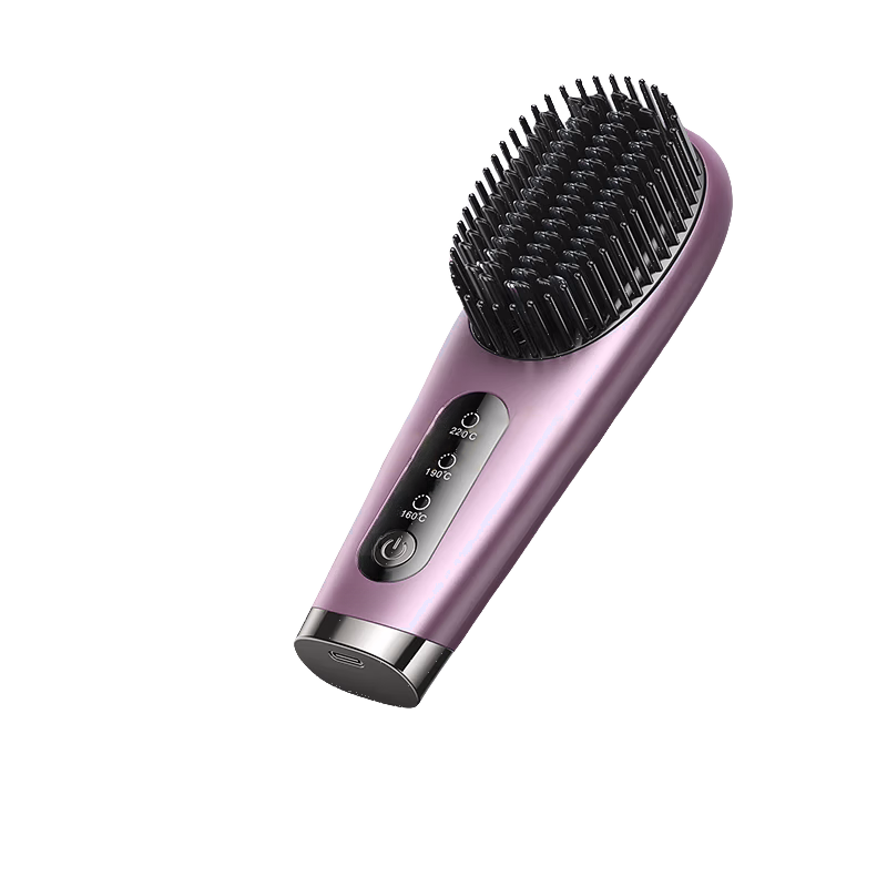 Suitable for Home And Travel, The Negative Ion Hair Straightening Comb Provides Both Hair Care And Straightening.