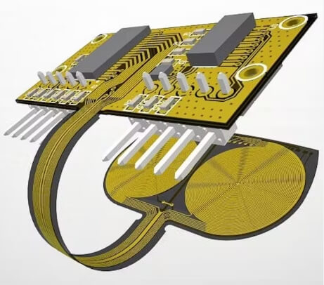 Rekbare rolbare vertoon PCB