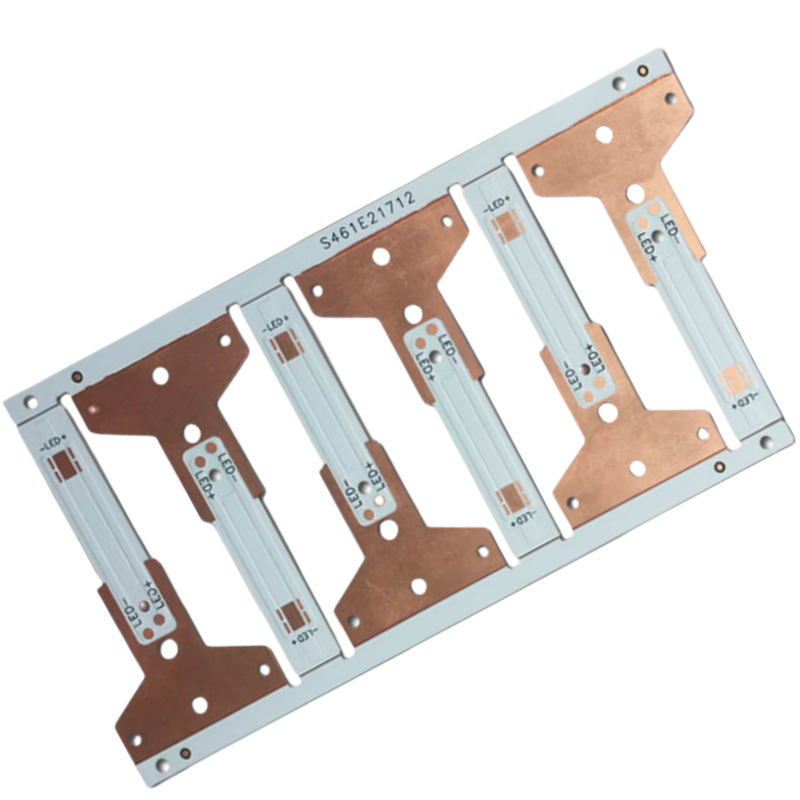 Räätälöity 0,8 mm Thermoelektrinen erotus LED-yksipuolinen valaistus Automotive-lampun kupari-substraatti-piirilevy
