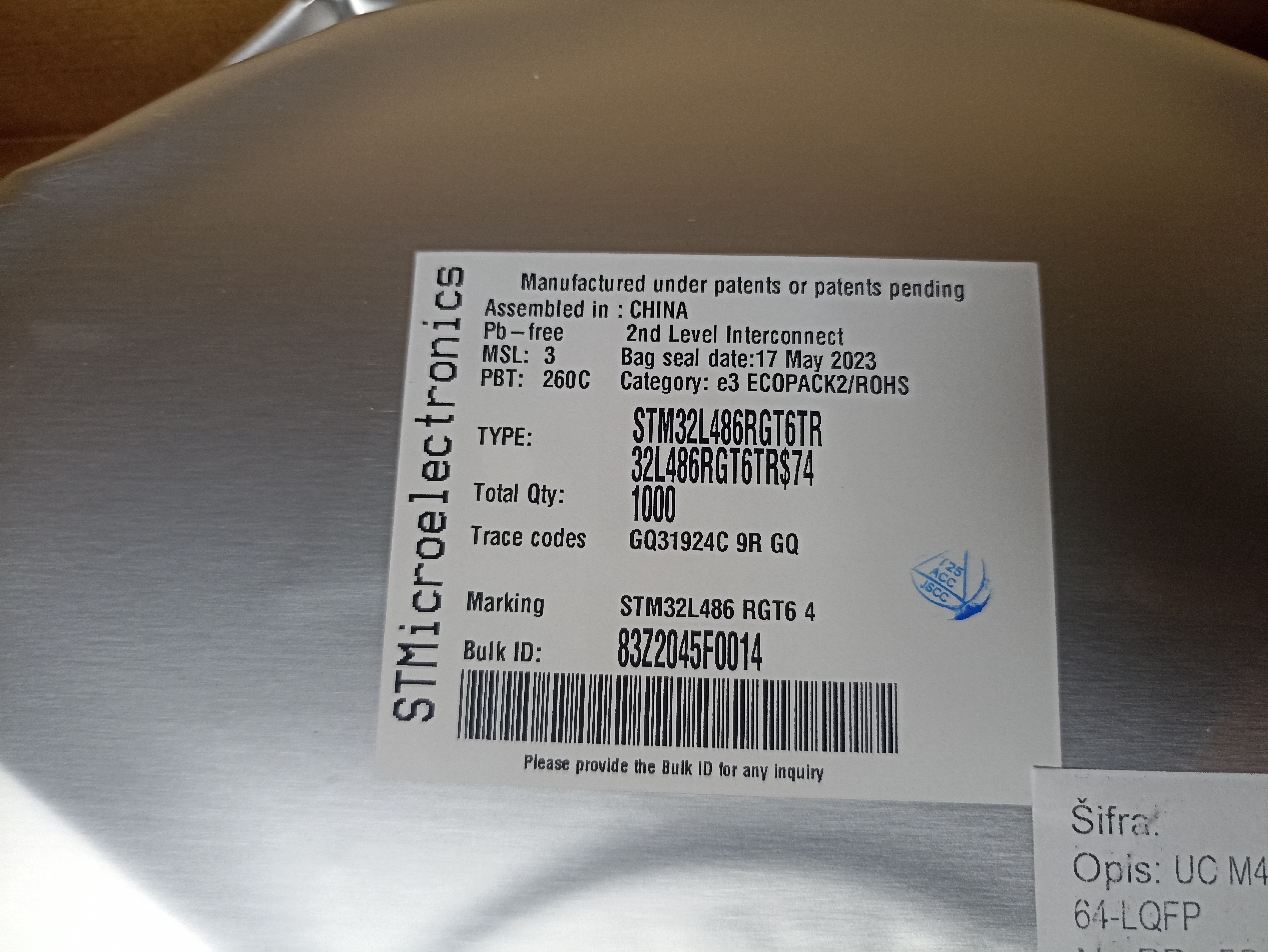 STM32L486RGT6 STM32L486RGT6TR