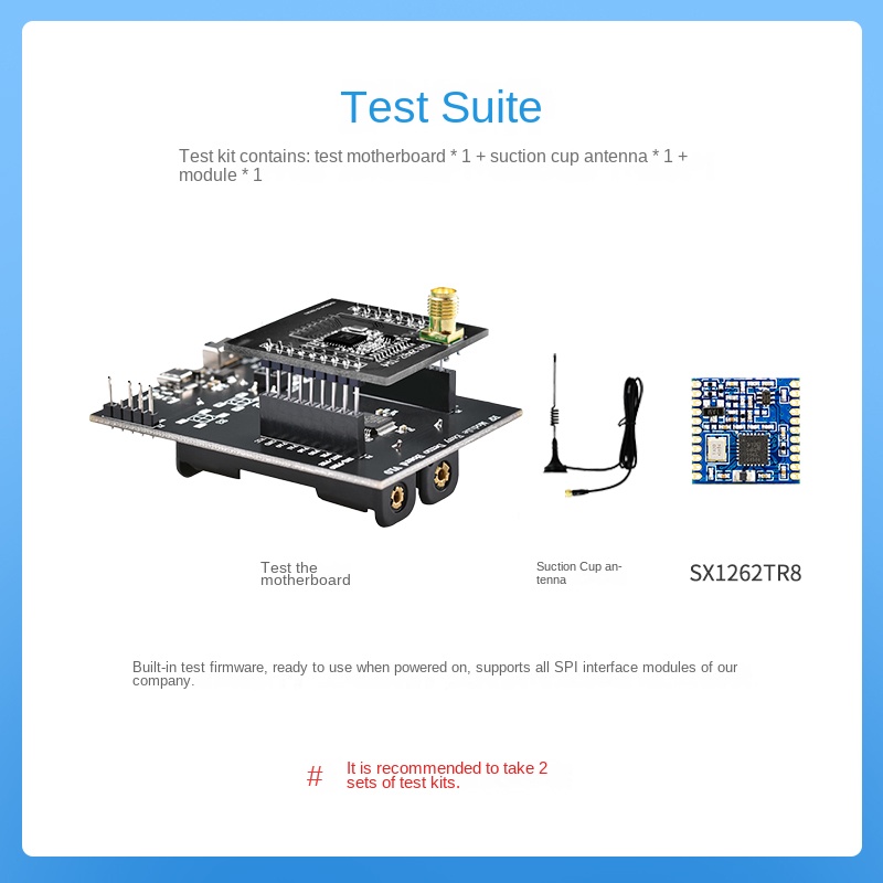 SX1262 LoRa Spread Spectrum 868/915M Wireless Communication Module SPI Low Power Secondary Development SX1276