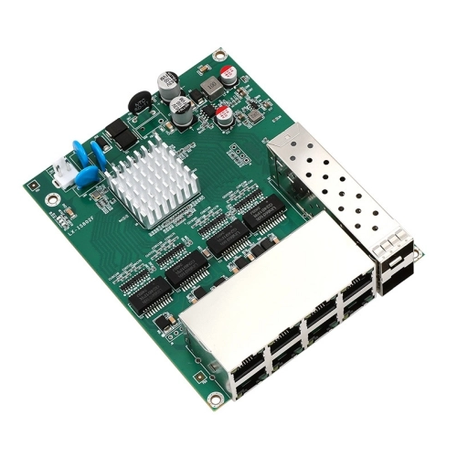 8-port industrial-grade full Gigabit 2-optical 8-electrical switch module